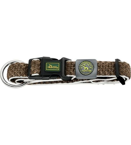 Dog collar Hunter Plus Thread Brown Size XL (45-70 cm)