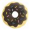 Soft toy for dogs Gloria 3 x 5 x 14 cm Chocolate Donut Brown