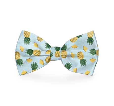 Tropic Like It's Hot Pineapple Dog Bow Tie