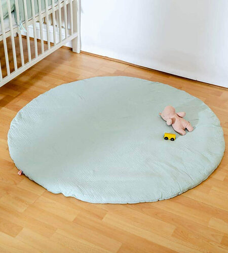 Organic Cotton Activity Mat Havane - Green
