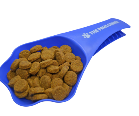 2in1 Paw-shaped Durable and Sturdy Pet Food Scoop/Clip (1 cup)
