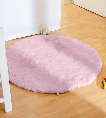 Organic Cotton Activity Mat Havane - Pink